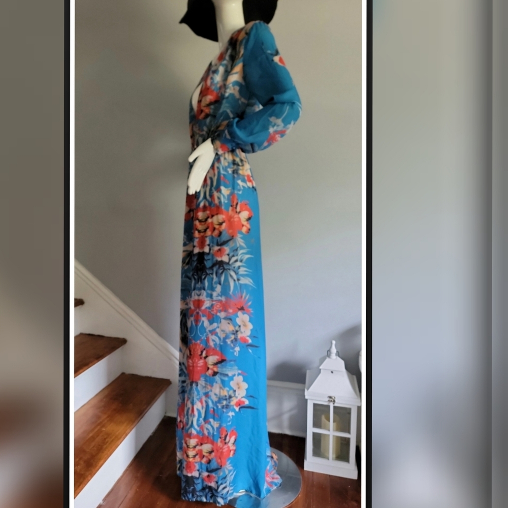 Floral Long Sleeve Dress Size 2 US